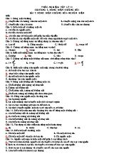 Trắc nghiệm Vật lý 11 - Chương 2 Dòng điện không đổi